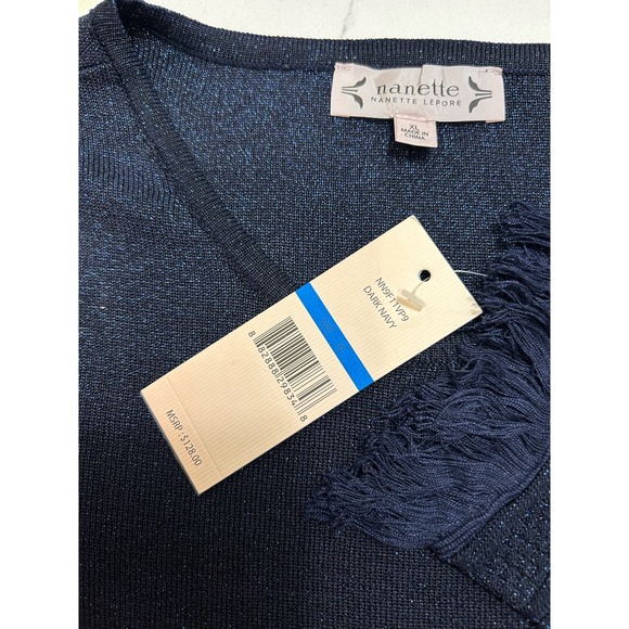 NANETTE nanette lepore Fringed Sweater Dress size XL * ND04 - Picture 6 of 7